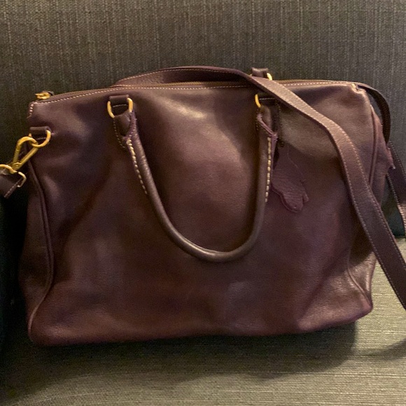 Roots Bags Roots Tribe Leather Bag Wine Purple Poshmark